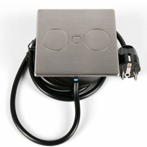 HPF   DUPLEX-square IX 1x220, 2 USB (H-301202)