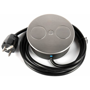 HPF   DUPLEX-round IX 1x220, 2 USB (H-301102)