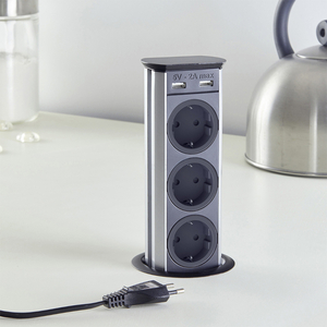 SFL   BRICK BL 3x220, 2 USB (A9503)